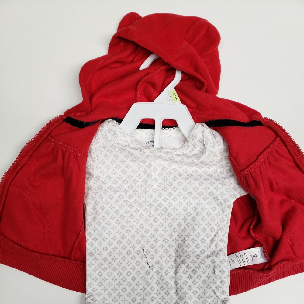 Carters Red Vest with Onies, 3 month